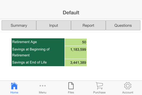 Retirement Planner screenshot 2