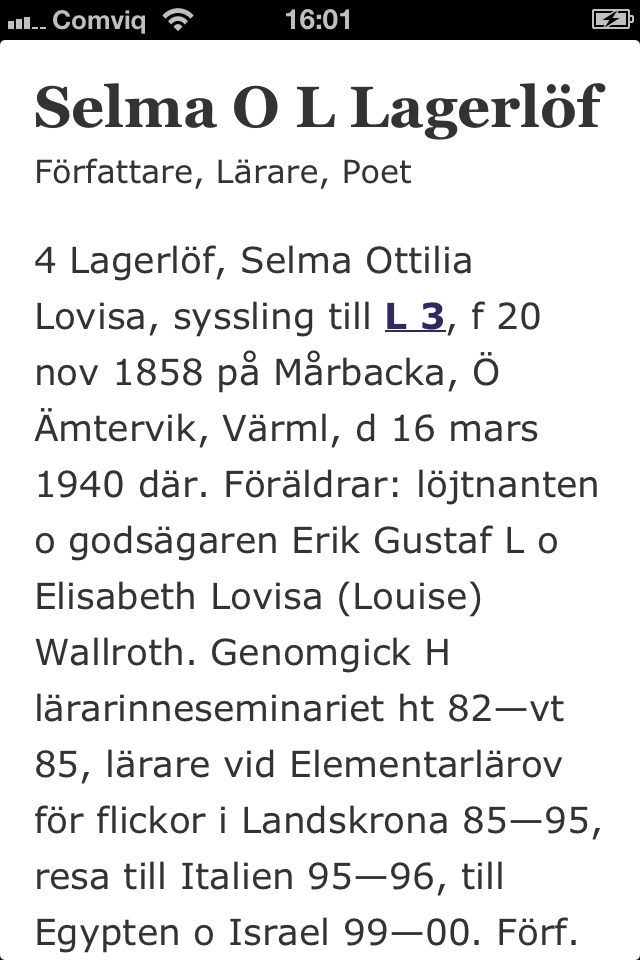 Svenskt biografiskt lexikon screenshot 3