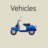 Vehicles Flashcard for babies and preschool