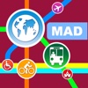Madrid City Maps - Discover MAD with MRT,Bus,Guide