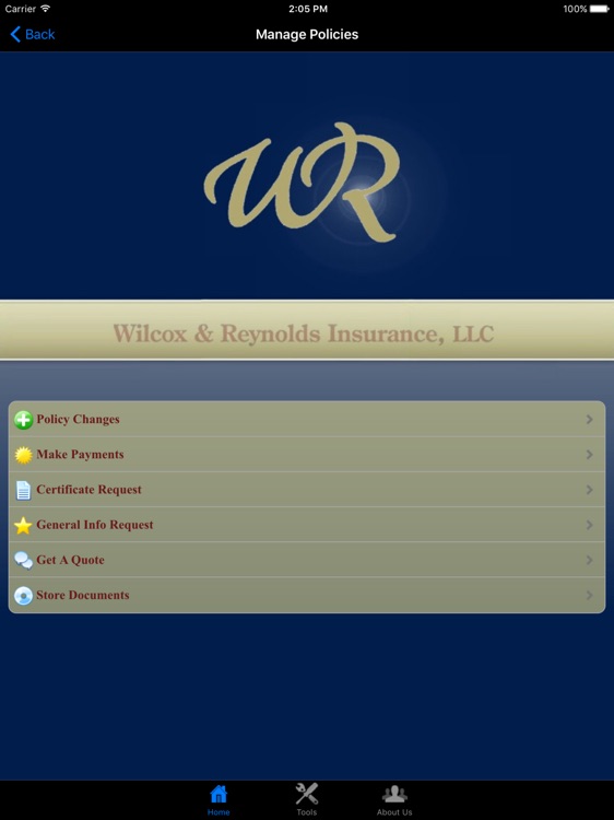 Wilcox & Reynolds Ins HD