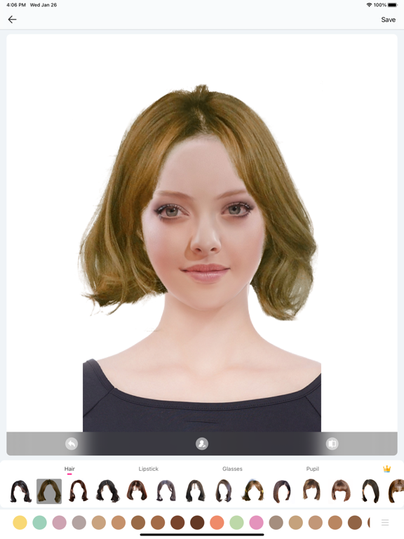 恋人の髪型 - 髪色変えるアプリ | へあーすたいるのおすすめ画像2