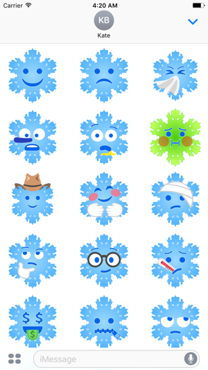 Christmas Snowflakes Stickers(圖2)-速報App