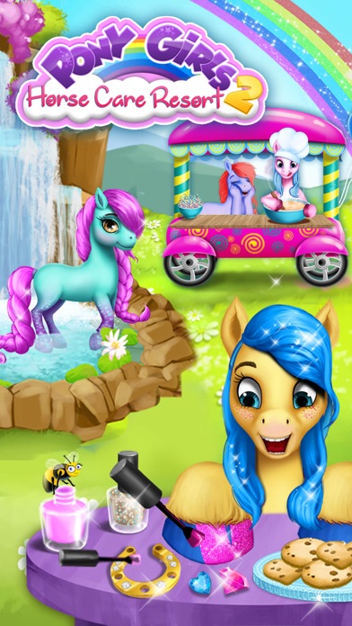 How to cancel & delete Pony Girls Horse Care Resort 2 - Style & Dress Up from iphone & ipad 1