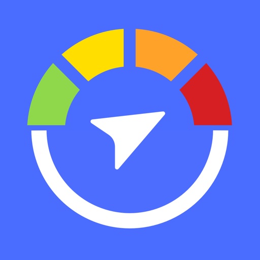 Speedometer Route Planner mph Icon