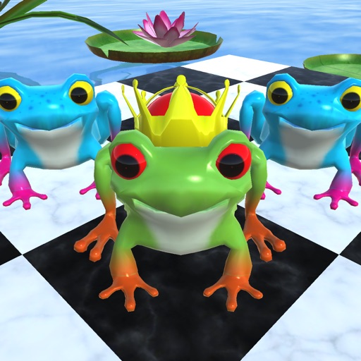 Frog Checkers 3D Icon