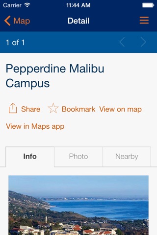 Pepperdine University screenshot 2