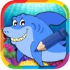 Ocean Shark animal Sea Coloring Game Book for Kid