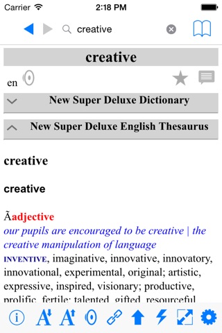 New Deluxe English Dictionary And Thesaurus screenshot 2