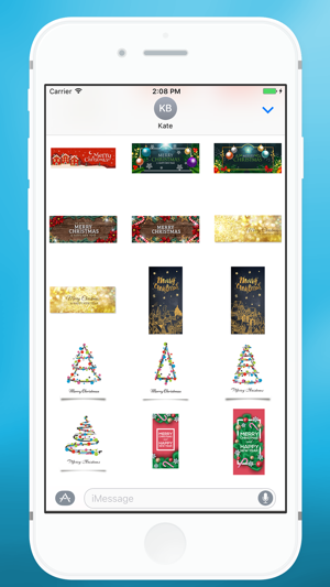 Merry Christmas Message Sticker for iMessage(圖1)-速報App