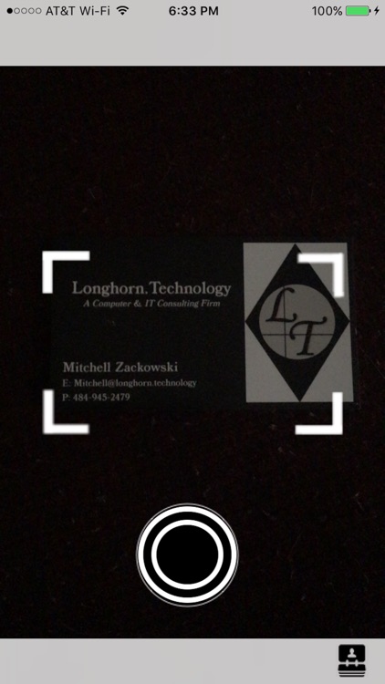 Longhorn BizCard