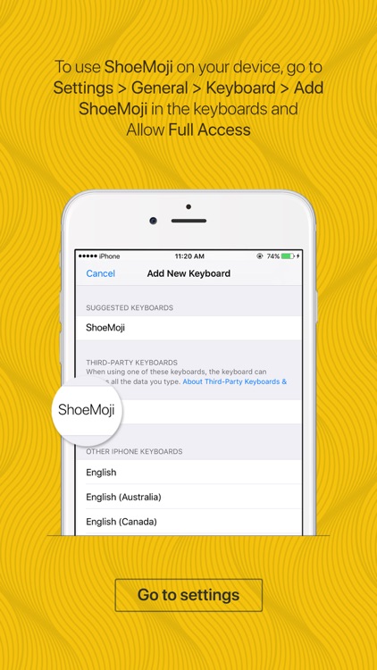 ShoeMoji - shoe emojis & stickers keyboard app screenshot-3