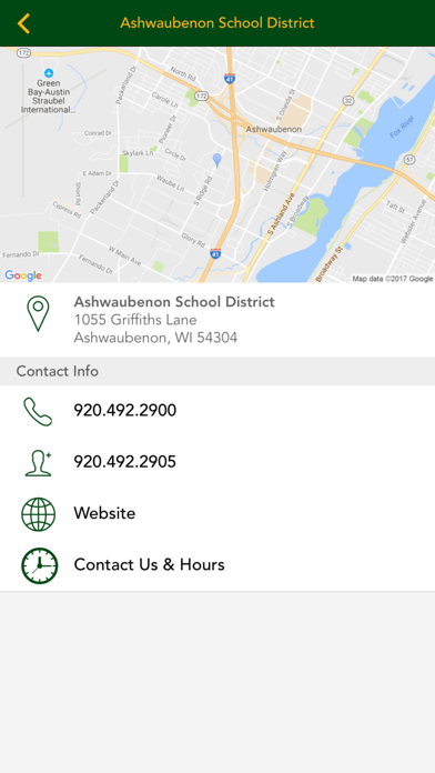Ashwaubenon School District screenshot 2