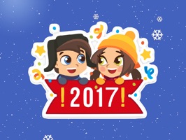 Romantic Christmas Couple Stickers Pack - iMessage