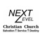 The Next Level Christian Church app allows you to listen to recent sermons and stay informed about upcoming events