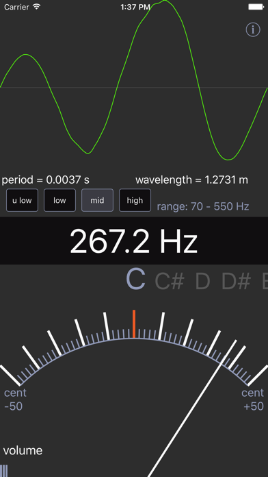 Sound Analysis Oscilloscope Screenshot 1