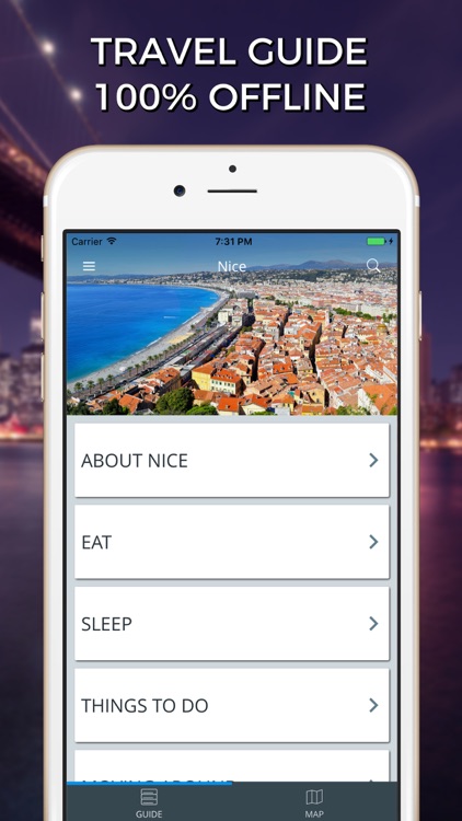 Nice Travel Guide with Offline Street Map