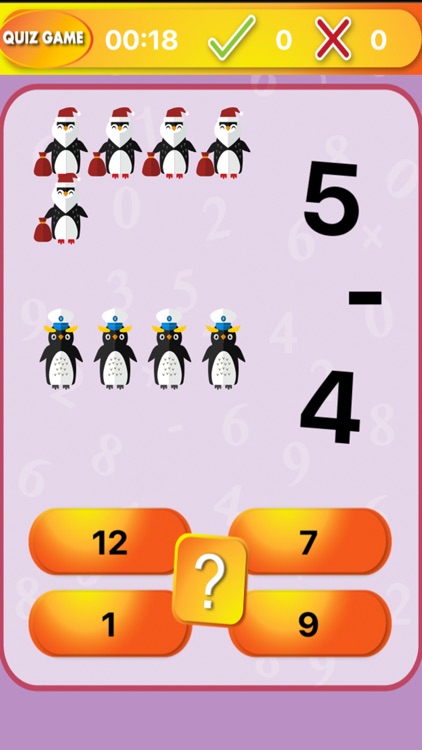 Penguin Racing Math Puzzle for Pingu Little Kids