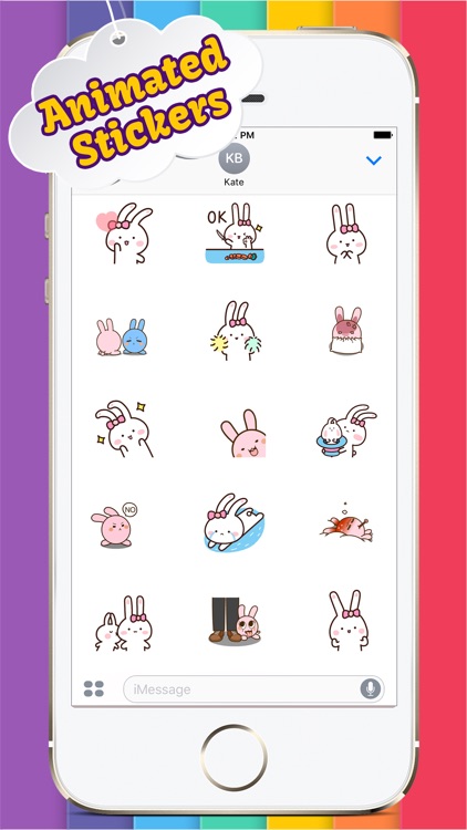 Animated Bunnies Stickers