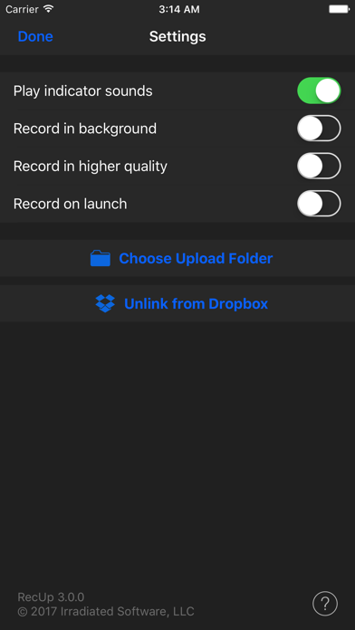 DropVox - Record Voice Memos to Dropbox Screenshot 3