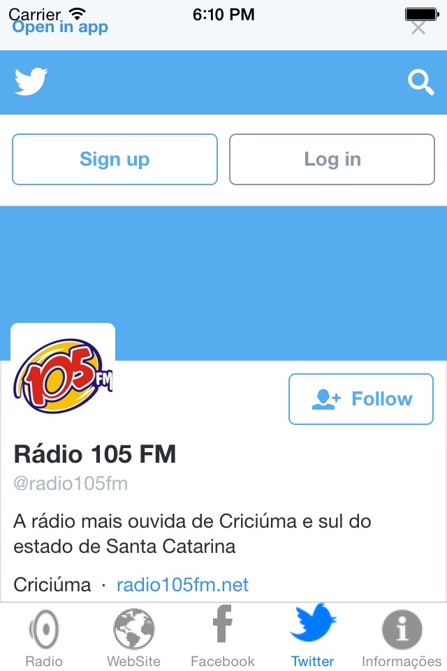 Rádio 105 FM Criciúma screenshot 4