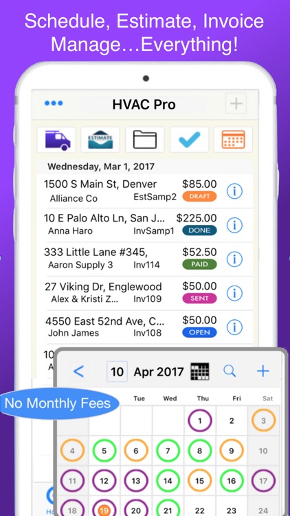 HVAC Pro Estimating, Invoicing and Work Order Tool