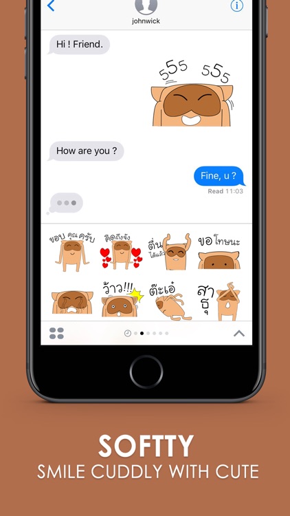 Softty Stickers Emoji Keyboard By ChatStick