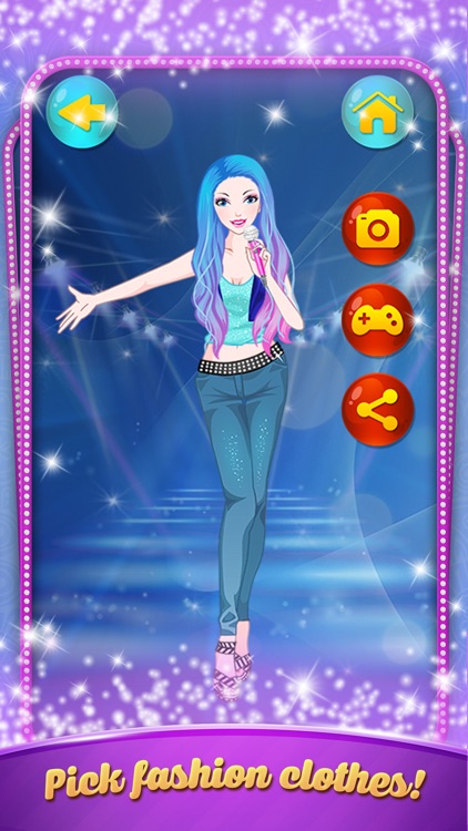 Fashionable Pop Singer: Dressup game