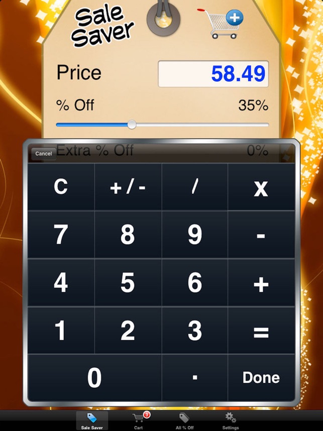 sale saver percent off shopping calculator をapp storeで