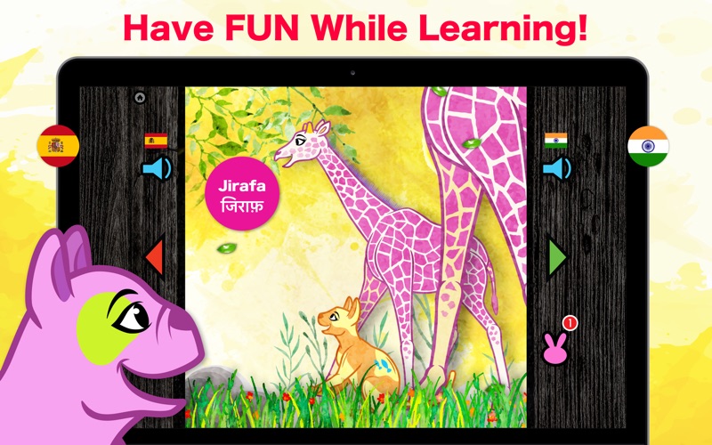 Learn Hindi &amp; Spanish - Toddler &amp; Kids Animals thumbnail 3