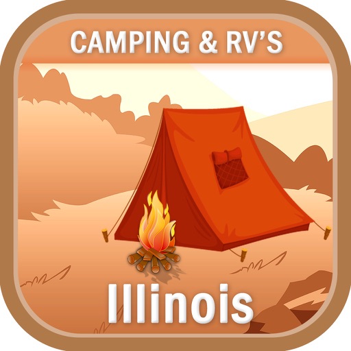 Illinois-Campgrounds & Hiking Trails Offline Guide icon