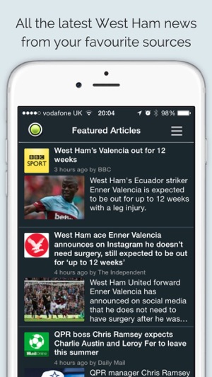 Sport RightNow - West Ham Edition(圖1)-速報App