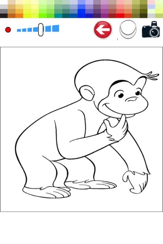Magic Monkey Coloring Game for Kids screenshot 2