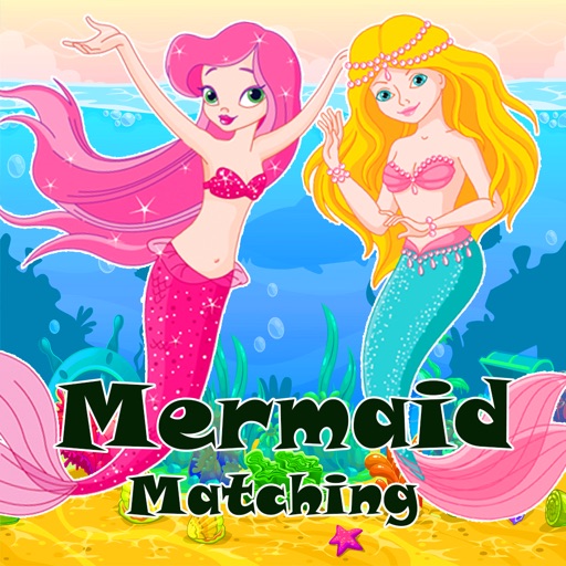 Mermaid Matching Puzzle intelligence Games for Kid icon
