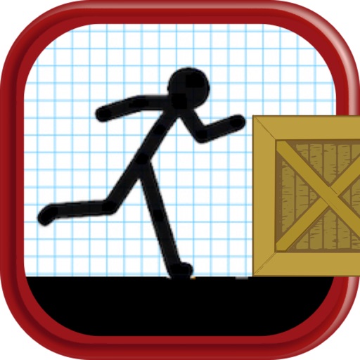Cartoon Stickman: Jump And Run On Road iOS App