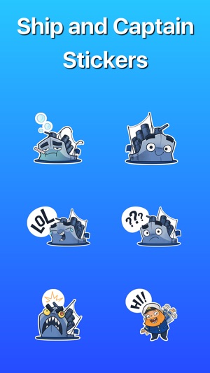 Ship and Captain in the Water Stickers(圖1)-速報App