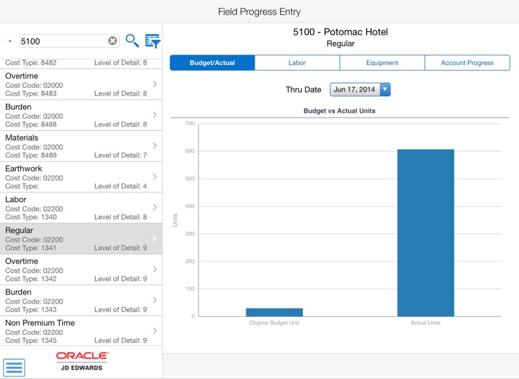 Field Progress Entry Tablet E1