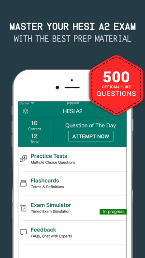 Hesi A2 Practice Exam Prep 2017 Questions & Answer(圖1)-速報App