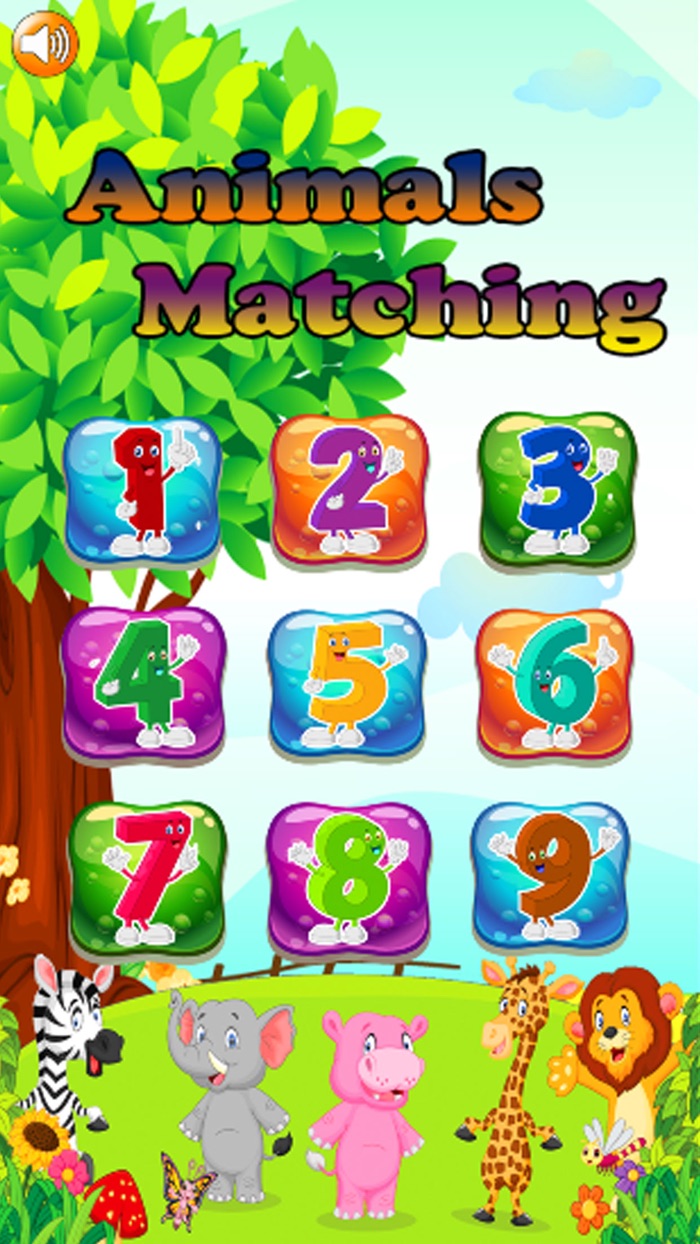 Animal Matching Puzzle - Sight Games for Kids