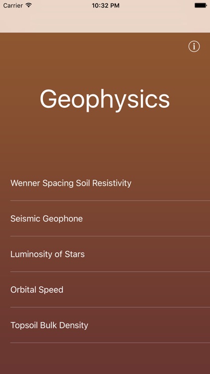 Basic Geophysics Formulas