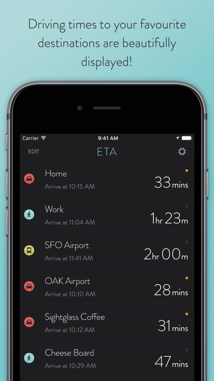 ETA - your driving and public transit assistant screenshot-0