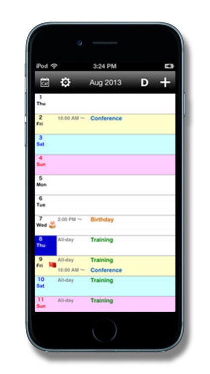 Vertical Calendar. screenshot-3