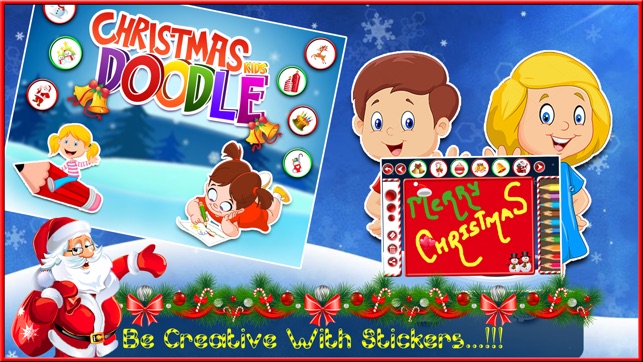 Christmas Kids Doodle - Kids Color & Draw(圖1)-速報App