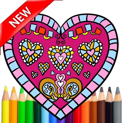 Adult Coloring Mandala Book For Stress Relieved Icon