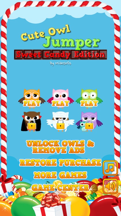 Cute Owl Jumper Sweet Candy Edition screenshot-3