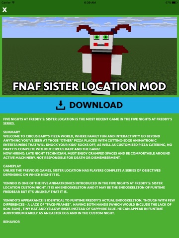 FNAF MOD FOR MINECRAFT PC GAME screenshot 4