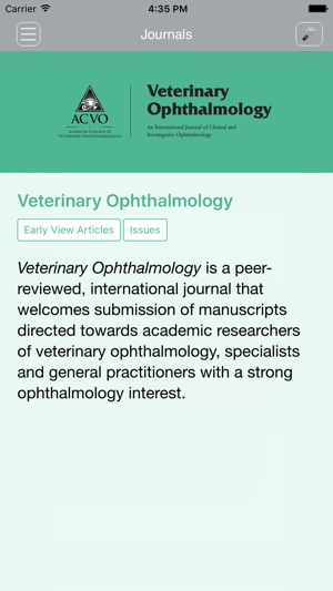 Veterinary Ophthalmology