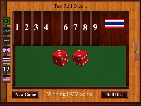 Shut the Box Classic for iPad screenshot 2