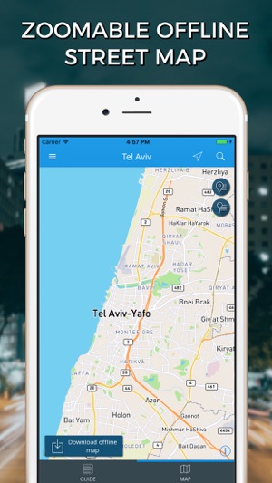 Tel Aviv Travel Guide with Offline Street Map(圖4)-速報App