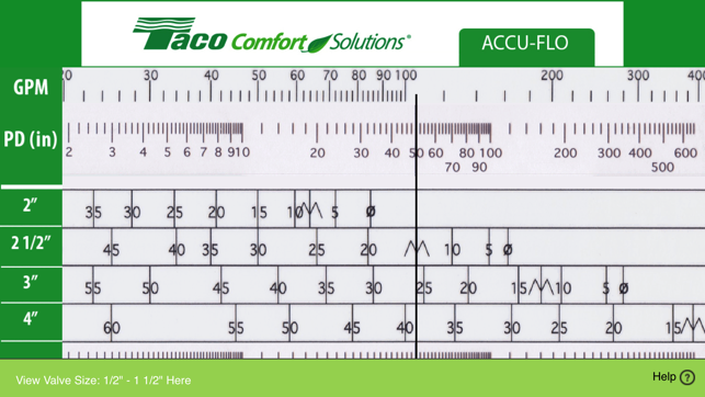 Taco Accu-Flo Slide Rule(圖2)-速報App